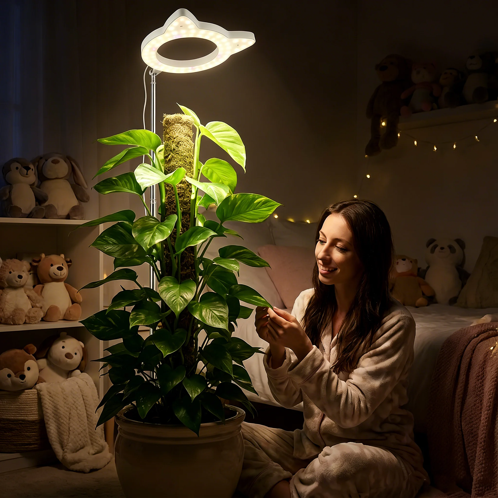 USB-светильник для выращивания растений в помещении с телескопической штангой, регулируемой яркостью, автоматическим таймером (3/9/12 часов), идеально подходит для крупных растений (белый)
USB-светильник для выращивания растений в помещении с телескопической штангой, регулируемой яркостью, автоматическим таймером (3/9/12 часов), идеально подходит для крупных растений (белый)