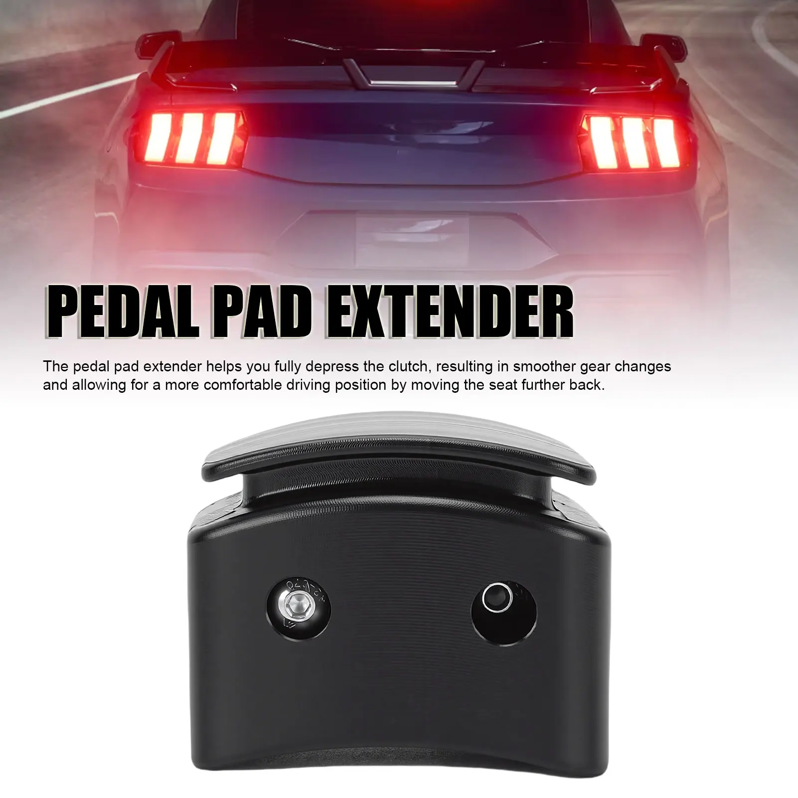 Clutch Pedal Pad Extender 1.5in Extension with Install Tool for Enhanced Mustang 1994-2025 with Manual Transmission Vehicles
Clutch Pedal Pad Extender 1.5in Extension with Install Tool for Enhanced Mustang 1994-2025 with Manual Transmission Vehicles