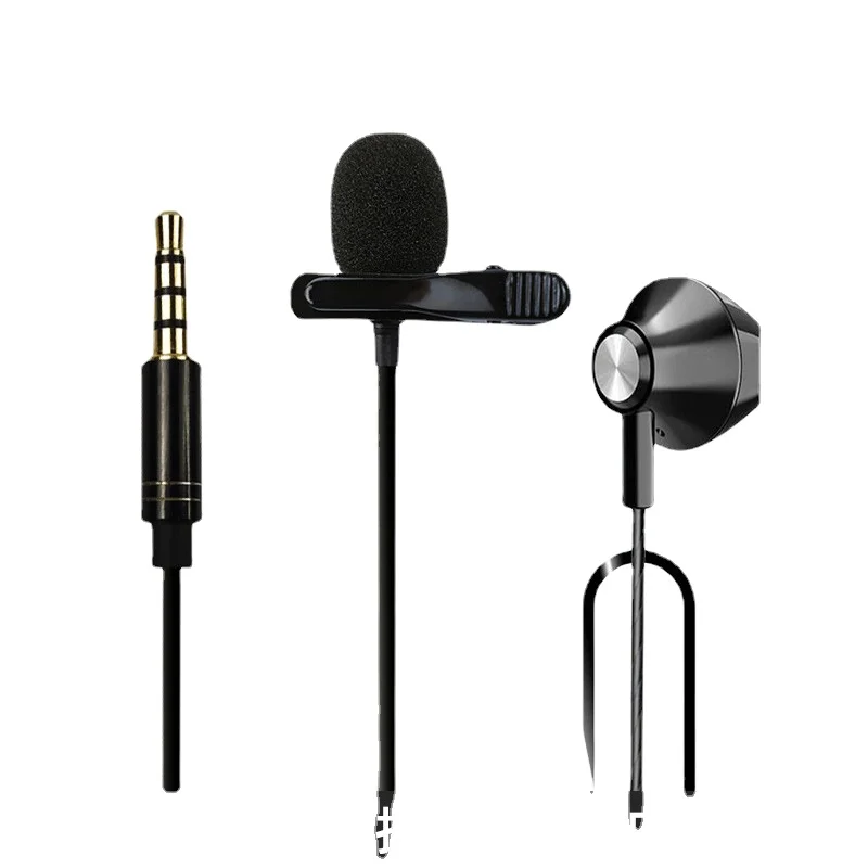 Lavalier Microphone with Headphone 3.5mm Interface, Game Voice Monitoring, Ear To Ear Recording Microphone
Lavalier Microphone with Headphone 3.5mm Interface, Game Voice Monitoring, Ear To Ear Recording Microphone
