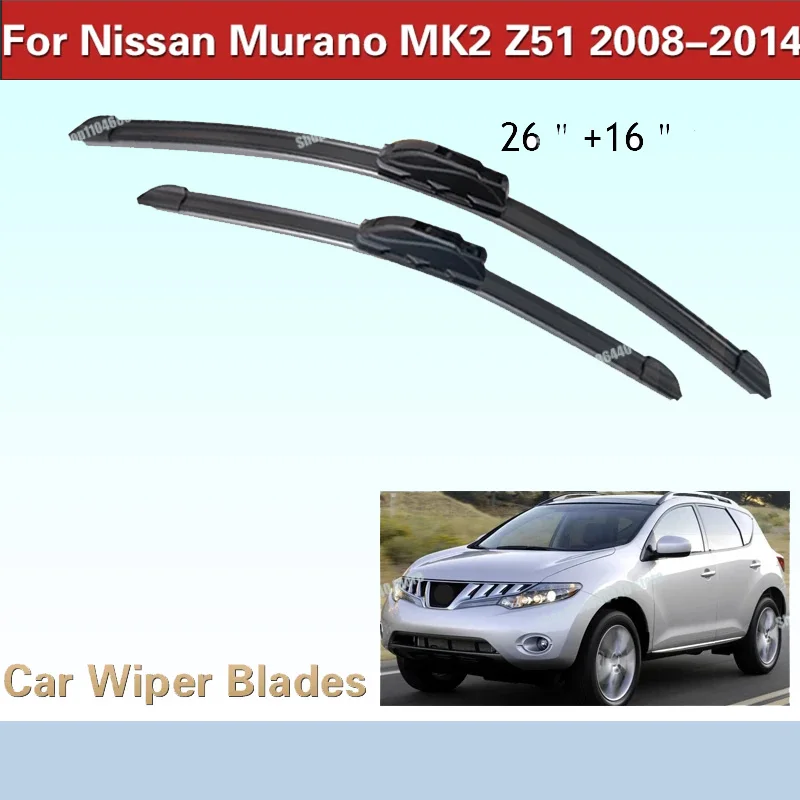Nissan Murano MK2 Z51 2008-2014 Automotive Windshield Wiper Accessories General Wiper Soft Rubber Wiper Blade Parts
Nissan Murano MK2 Z51 2008-2014 Automotive Windshield Wiper Accessories General Wiper Soft Rubber Wiper Blade Parts