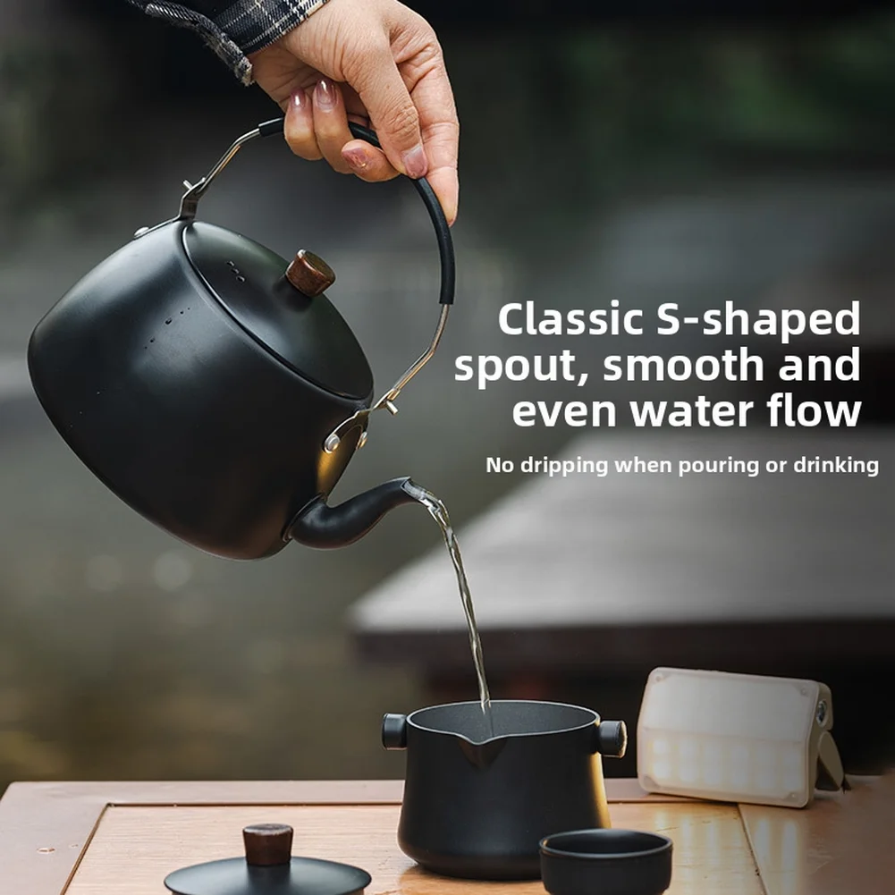 Camping Kettle 17.5×11.5cm Anodized Aluminum Portable S-shaped Spout Teapot Outdoor Picnic Cookware Accessories
Camping Kettle 17.5×11.5cm Anodized Aluminum Portable S-shaped Spout Teapot Outdoor Picnic Cookware Accessories