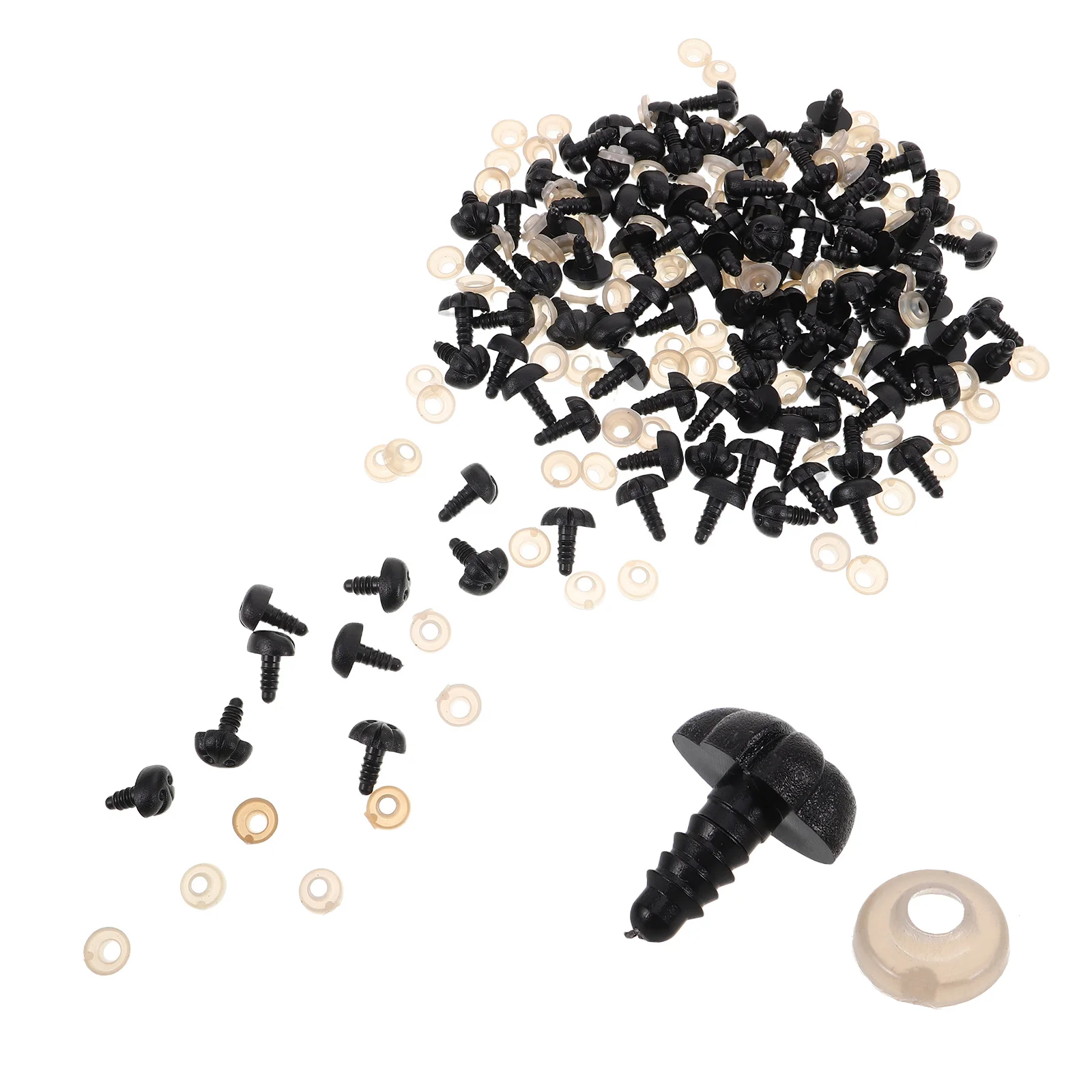 100 set Nose Making Craft Accessories Accessories Black Plastic Safety Nose For Crochet Animals Stuffed Craft Diy Projects
100 set Nose Making Craft Accessories Accessories Black Plastic Safety Nose For Crochet Animals Stuffed Craft Diy Projects