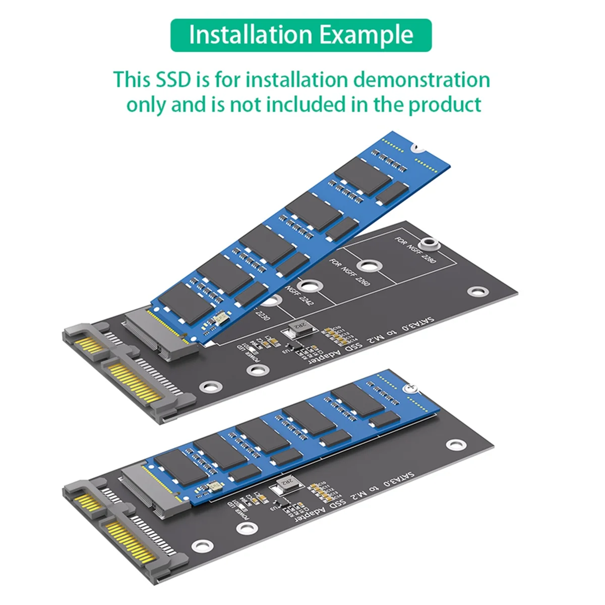 QA06R Карта адаптера M.2 NGFF — SATA B Key/B и M Key SSD-конвертер для NGFF M.2 2280 2260 2242 2230 SSD (не для M.2 NVME)
QA06R Карта адаптера M.2 NGFF — SATA B Key/B и M Key SSD-конвертер для NGFF M.2 2280 2260 2242 2230 SSD (не для M.2 NVME)