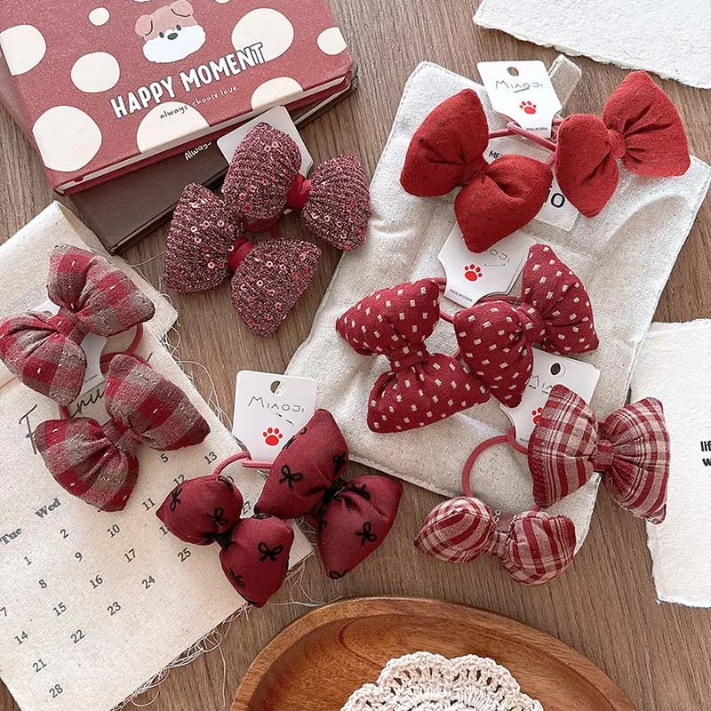 Korean Children Bow Hair Rope Ring Baby Girls Vintage Red Plaid Elastic Hair Bands Handmade Kids Head Accessories Gifts Jewelry
Korean Children Bow Hair Rope Ring Baby Girls Vintage Red Plaid Elastic Hair Bands Handmade Kids Head Accessories Gifts Jewelry