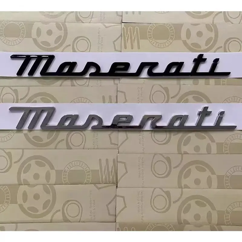 New Car Trunk Rear Tailgate Nameplate Letter Logo Emblem Badges Sticker For Maserati GTS Ghibli Granturismo Quattroporte Levante
New Car Trunk Rear Tailgate Nameplate Letter Logo Emblem Badges Sticker For Maserati GTS Ghibli Granturismo Quattroporte Levante