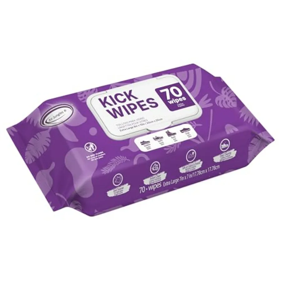 Shoe Sneaker Cleaning Wipes, Dual-Textured Kick Clean for Leather, Suede, Boots, Mesh and Canvas, Extra Large 7 x 7 inch to Rem
Shoe Sneaker Cleaning Wipes, Dual-Textured Kick Clean for Leather, Suede, Boots, Mesh and Canvas, Extra Large 7 x 7 inch to Rem