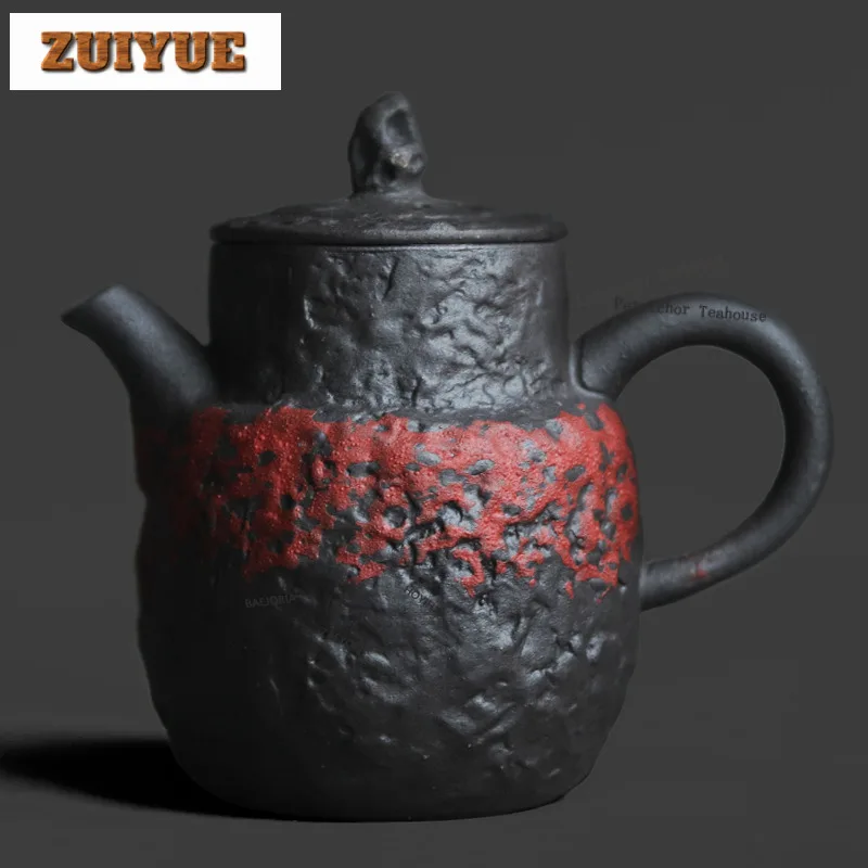 Rock Mineral Black Iron Pottery Teapot Elegant Tea Infuser Pot Tea Maker Kettle With Ball Hole Green Tea Teaware Ornaments Craft
Rock Mineral Black Iron Pottery Teapot Elegant Tea Infuser Pot Tea Maker Kettle With Ball Hole Green Tea Teaware Ornaments Craft