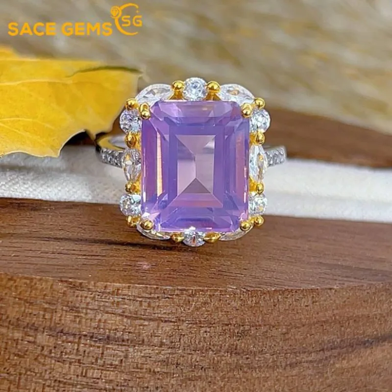 SACE GEMS Роскошные кольца из стерлингового серебра 925 пробы 10*12 мм с натуральными кристаллами лаванды для женщин, обручальные коктейльные вечерние ювелирные украшения
SACE GEMS Роскошные кольца из стерлингового серебра 925 пробы 10*12 мм с натуральными кристаллами лаванды для женщин, обручальные коктейльные вечерние ювелирные украшения