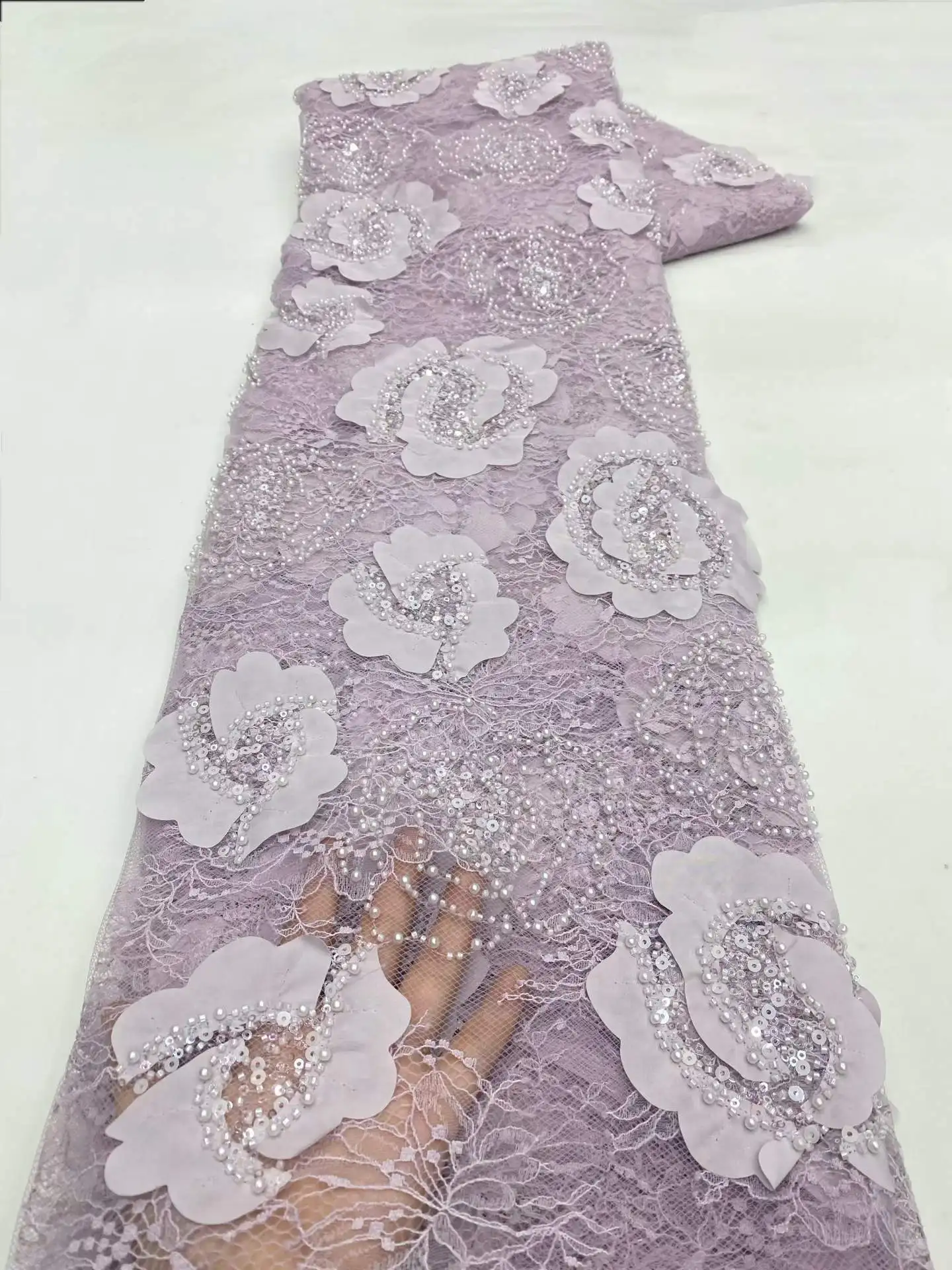 2026 African Nigerian Lace Fabric Embroidery Lace Sequins 3d Applique High Quality French Tulle Lace Fabric For Dresses Sewing
2026 African Nigerian Lace Fabric Embroidery Lace Sequins 3d Applique High Quality French Tulle Lace Fabric For Dresses Sewing