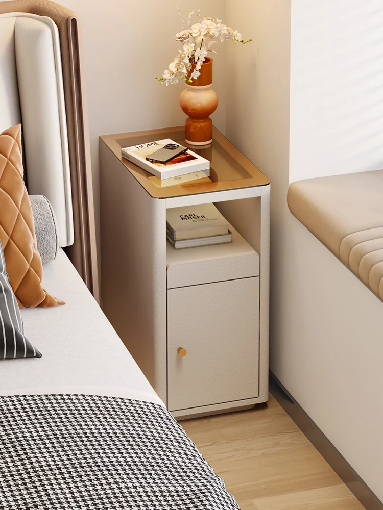 Extremely narrow bedside table light luxury high-end household bedside table crevice storage storage cabinet
Extremely narrow bedside table light luxury high-end household bedside table crevice storage storage cabinet