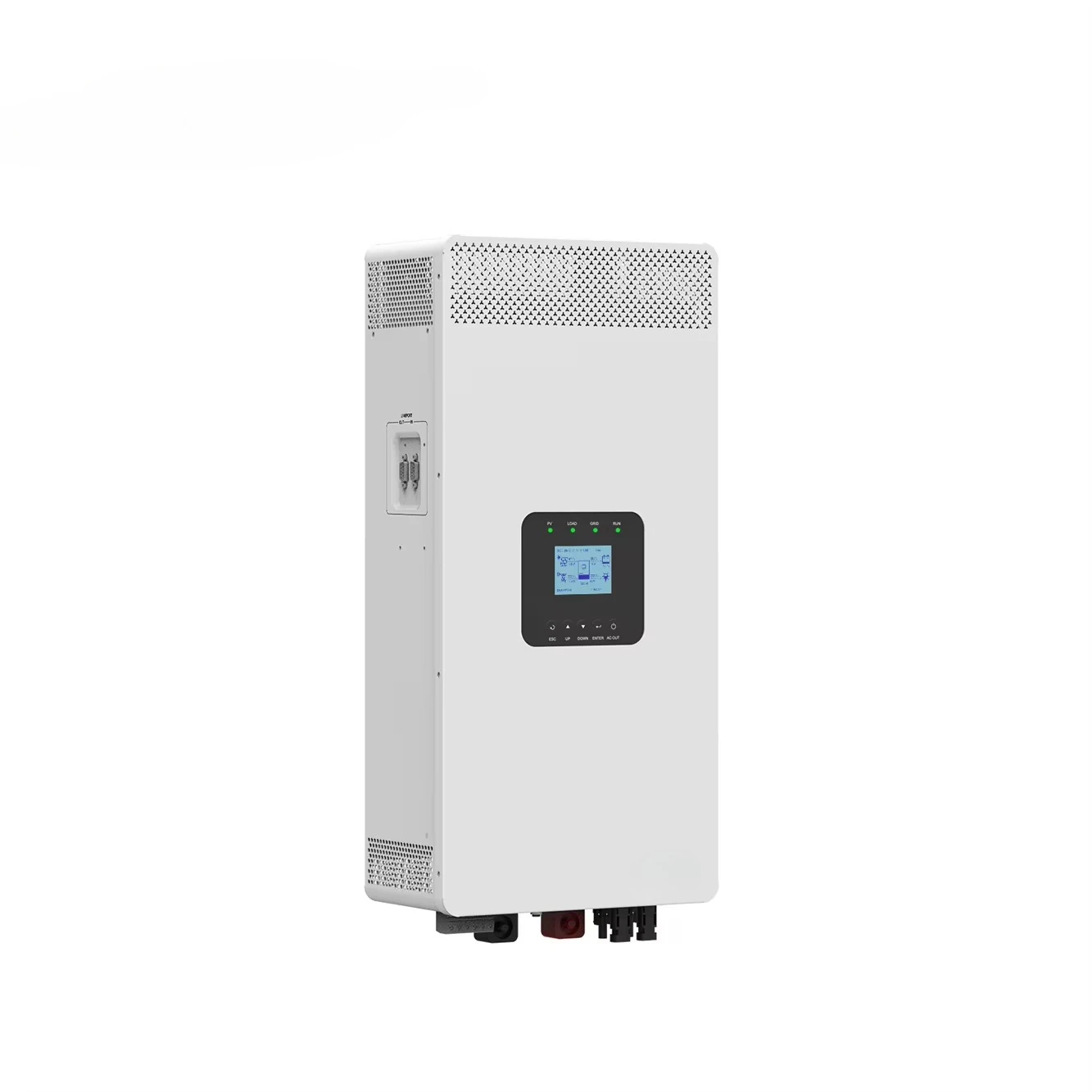3.5KW 5KW 5.5KW Hybrid Inverter Charger Built-in MPPT 500Vdc PV Input 220V 48V 5Kw on Off Grid Tie Hybrid Solar Inverter
3.5KW 5KW 5.5KW Hybrid Inverter Charger Built-in MPPT 500Vdc PV Input 220V 48V 5Kw on Off Grid Tie Hybrid Solar Inverter