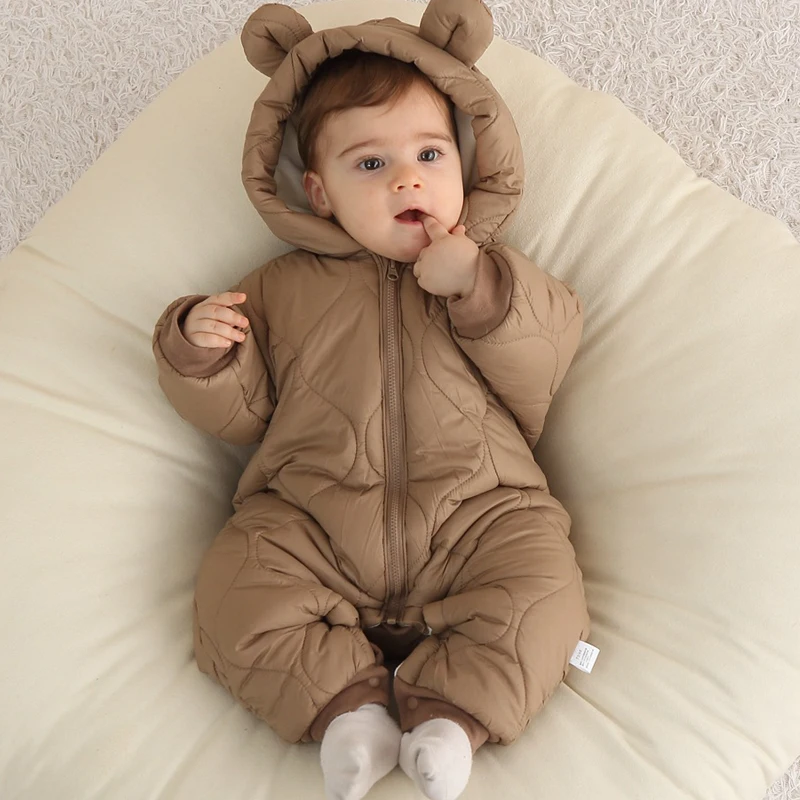 Autumn Winter Newborn Baby Hooded Jumpsuit With plush Thickened Clothing Cotton Jacket Cotton
Autumn Winter Newborn Baby Hooded Jumpsuit With plush Thickened Clothing Cotton Jacket Cotton