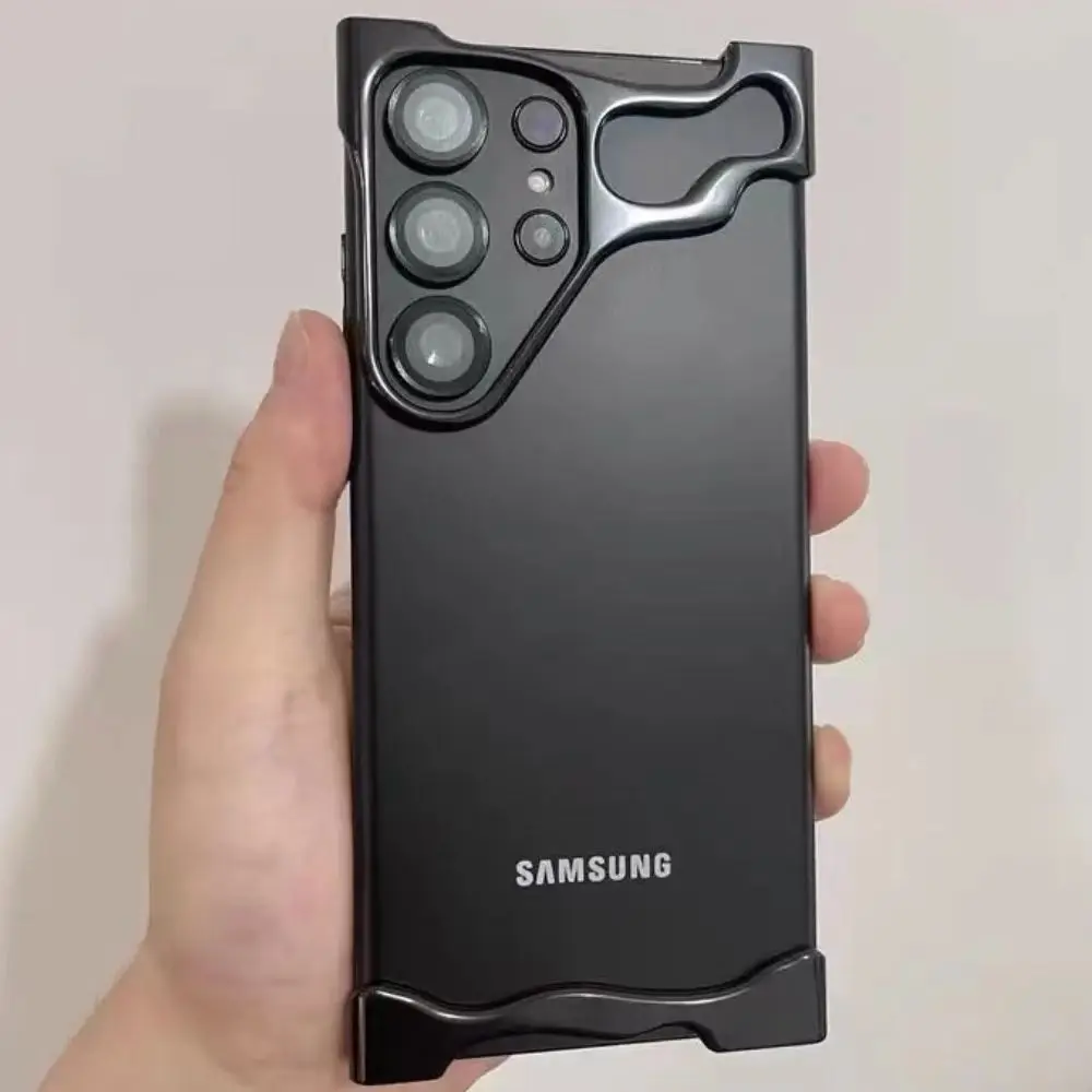 Роскошный Асимметричный алюминиевый бампер для samsung galaxy s22/s23/s24 ultra с защитной пленкой для объектива, металлический противоударный чехол
Роскошный Асимметричный алюминиевый бампер для samsung galaxy s22/s23/s24 ultra с защитной пленкой для объектива, металлический противоударный чехол