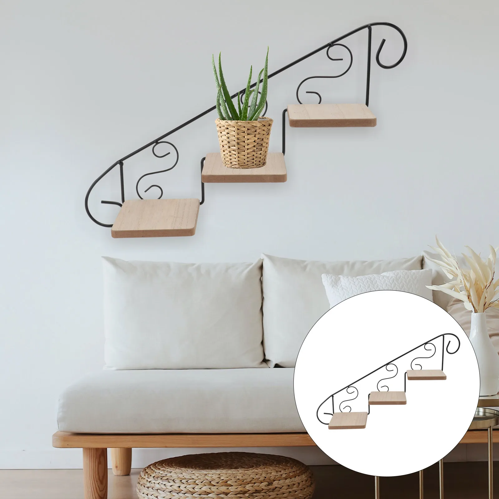Wall Hanging Flower Stand 1 Tier Wood Black Plant Rack Durable Storage Shelf Bedroom Room Office Space Saving
Wall Hanging Flower Stand 1 Tier Wood Black Plant Rack Durable Storage Shelf Bedroom Room Office Space Saving