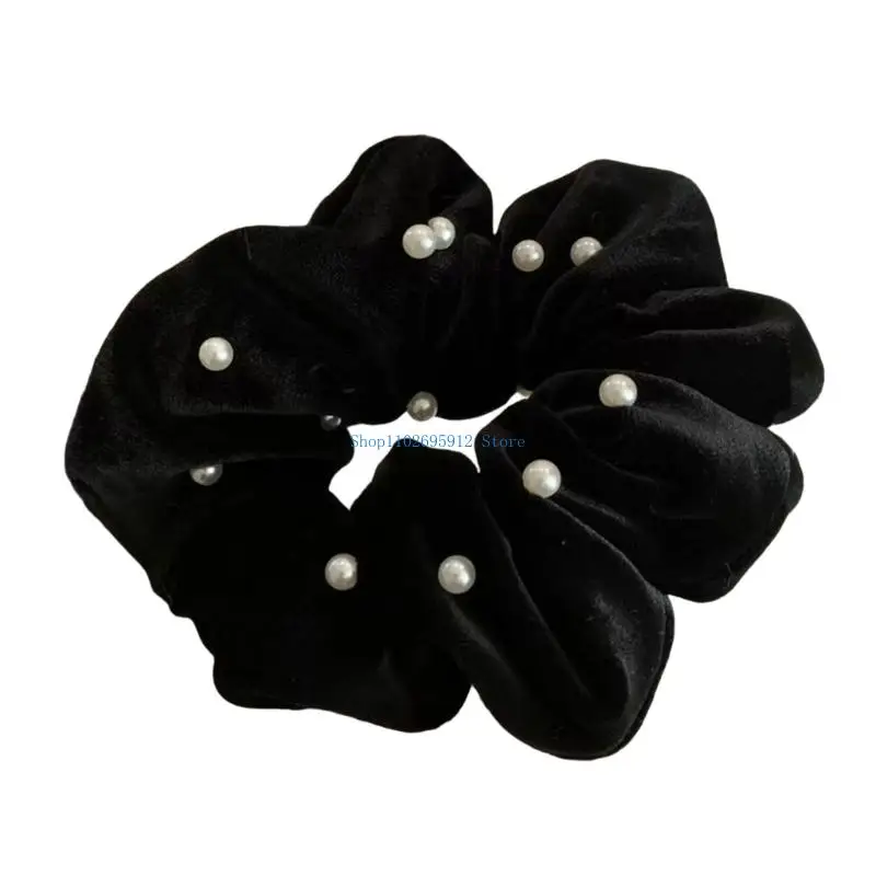 N7YE Elegant French Styles Faux Pearls Scrunchie with Ruffle Fabric Hair Accessories
N7YE Elegant French Styles Faux Pearls Scrunchie with Ruffle Fabric Hair Accessories