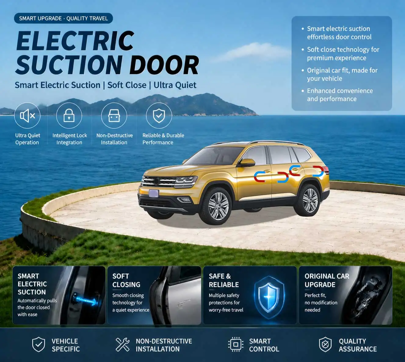 Car-Specific Auto Soft Close Door & Electric Tailgate Modification Kit for Volkswagen VW Atlas Teramont CA1 2017-2023
Car-Specific Auto Soft Close Door & Electric Tailgate Modification Kit for Volkswagen VW Atlas Teramont CA1 2017-2023