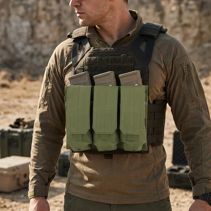 Tactical MOLLE Accessory Pouch Dual Mag Holder Designed for M4 AK Perfect Match for JPC Vest Wear-resistant Fabric Practical
Tactical MOLLE Accessory Pouch Dual Mag Holder Designed for M4 AK Perfect Match for JPC Vest Wear-resistant Fabric Practical