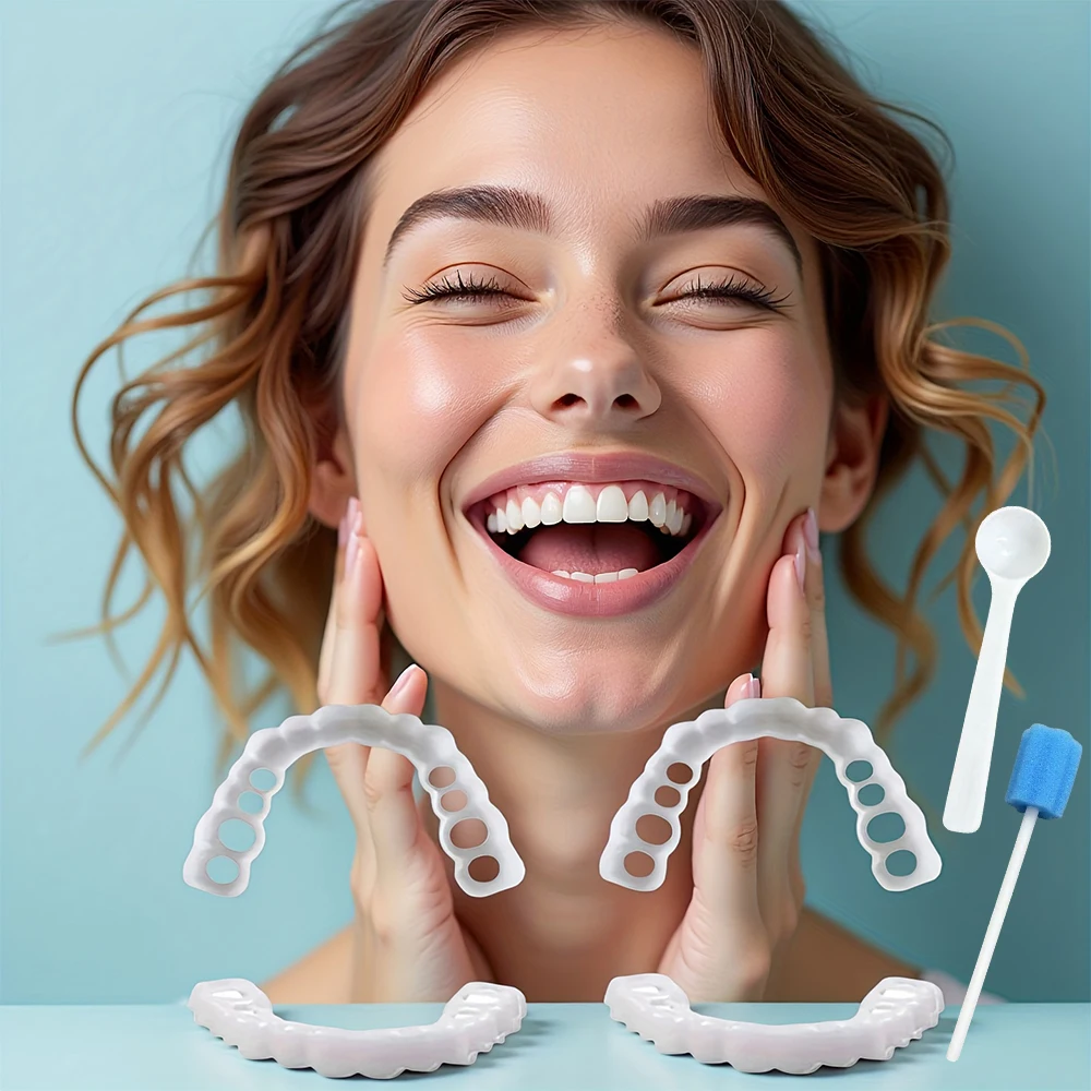New No Glue Instant Smile Veneers, Comfortable Temporary False Teeth, Safe material, suitable for long time H2931
New No Glue Instant Smile Veneers, Comfortable Temporary False Teeth, Safe material, suitable for long time H2931