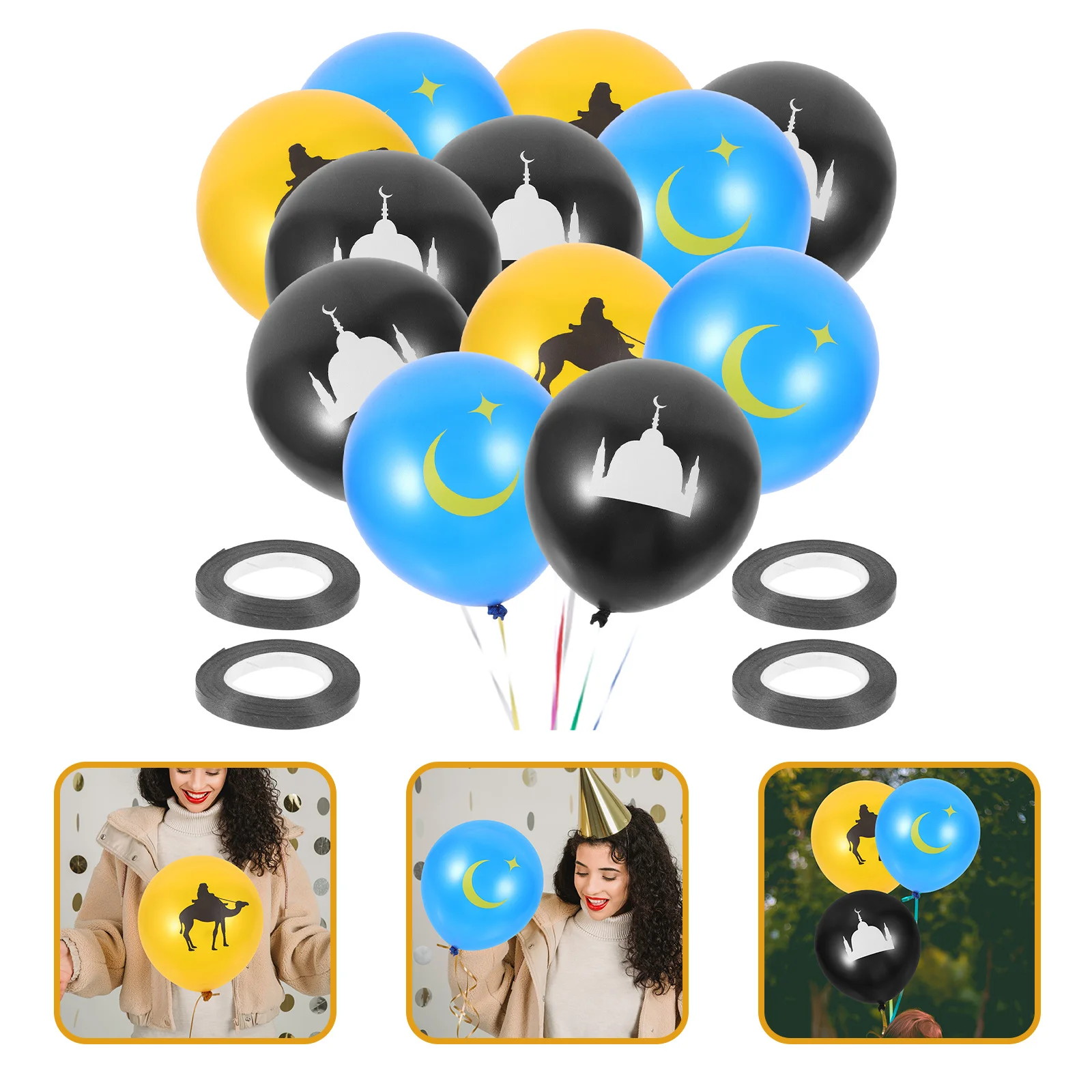 1 Set Eid Mubarak Balloons Ribbon Supplies Ramadan Themed Balloon Decorative Balloon Party Prop Festival Balloons Holiday Party
1 Set Eid Mubarak Balloons Ribbon Supplies Ramadan Themed Balloon Decorative Balloon Party Prop Festival Balloons Holiday Party