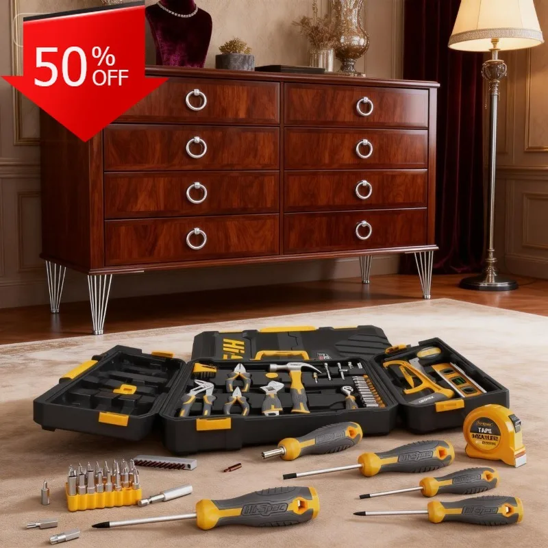 Профессиональный набор ручных инструментов, набор торцевых ключей, инструменты для механика, автомобильный многофункциональный инструмент, портативный ящик для инструментов, выход для ремонта домашнего гаража
Профессиональный набор ручных инструментов, набор торцевых ключей, инструменты для механика, автомобильный многофункциональный инструмент, портативный ящик для инструментов, выход для ремонта домашнего гаража