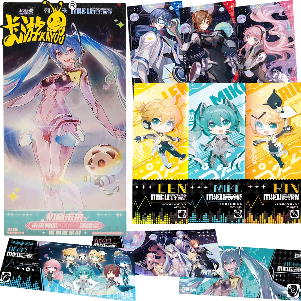 KAYOU Genuine Hatsune Miku Collection Cards Exquisite and Sparkling Highly Popular Virtual Singer Laser Ticket Stub Cards Gifts
KAYOU Genuine Hatsune Miku Collection Cards Exquisite and Sparkling Highly Popular Virtual Singer Laser Ticket Stub Cards Gifts