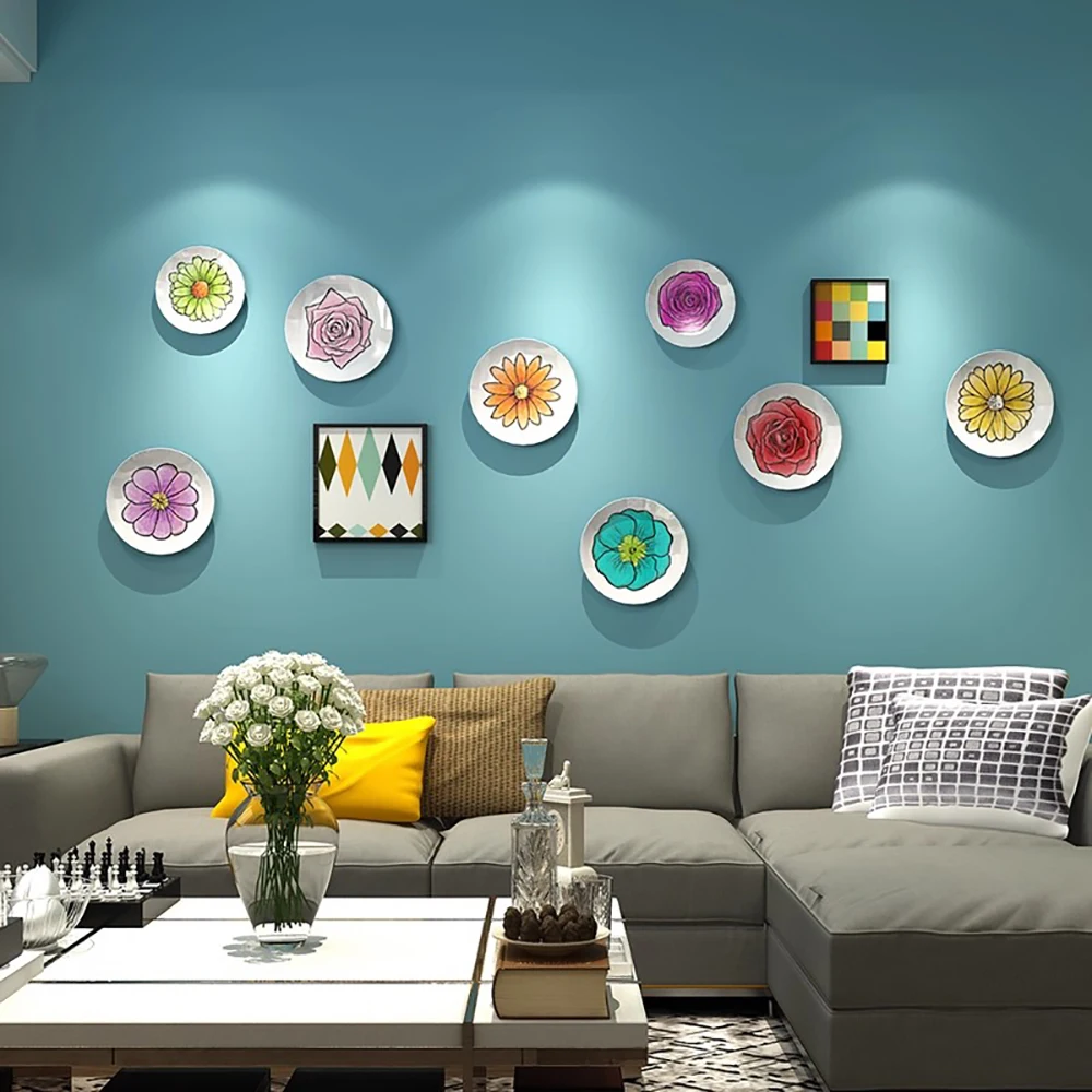 Modern Colorful Floral Decoration, Living room, Dining room, Background wall decoration, Bedroom wall decorations Hanging plates
Modern Colorful Floral Decoration, Living room, Dining room, Background wall decoration, Bedroom wall decorations Hanging plates