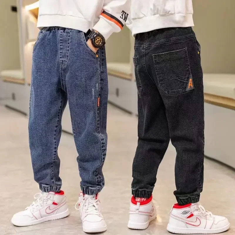 2024 New Kids Boys Jeans Loose Pants Denim Clothing Children Fashion Boy Casual Bowboy Long Trousers 4-12Y E4508
2024 New Kids Boys Jeans Loose Pants Denim Clothing Children Fashion Boy Casual Bowboy Long Trousers 4-12Y E4508