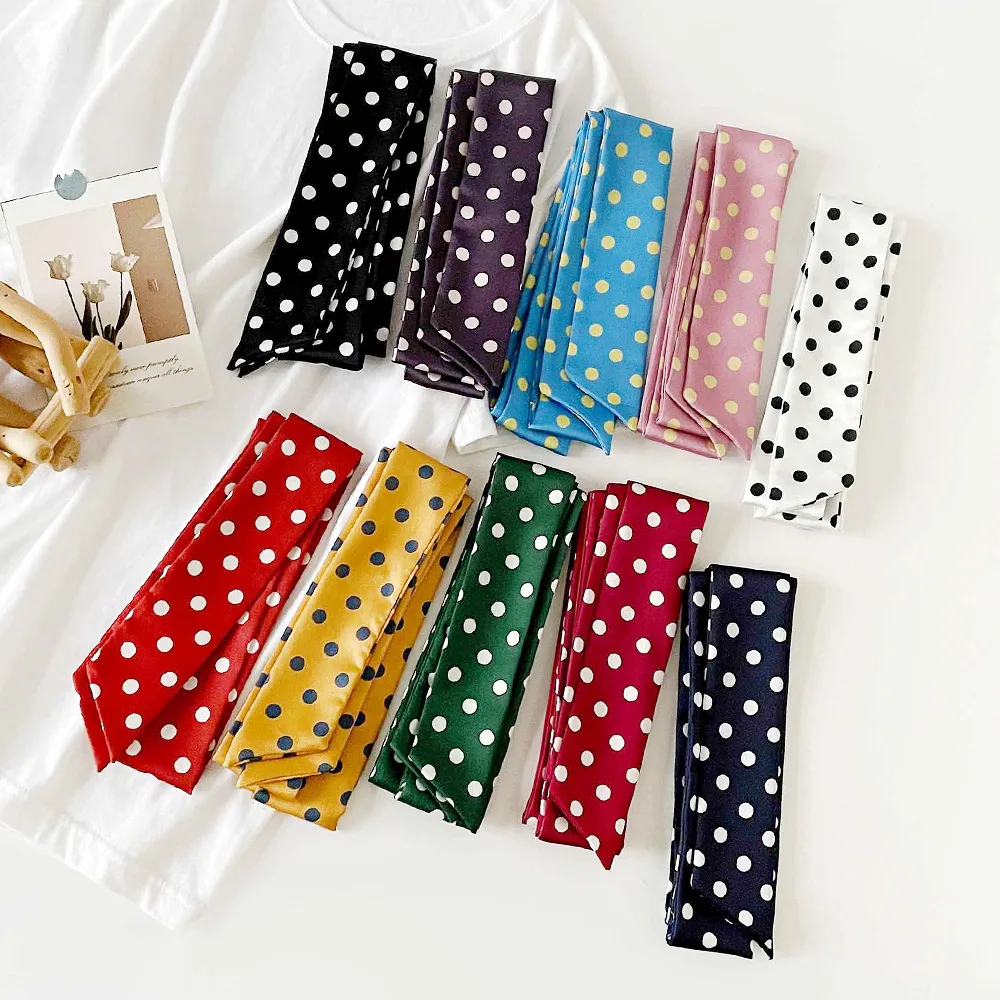 Polka Dot Long Streamer Scarf for Women, Ins Style Simple Versatile Tie Neck Scarf, Elegant Narrow Silk Scarf
Polka Dot Long Streamer Scarf for Women, Ins Style Simple Versatile Tie Neck Scarf, Elegant Narrow Silk Scarf