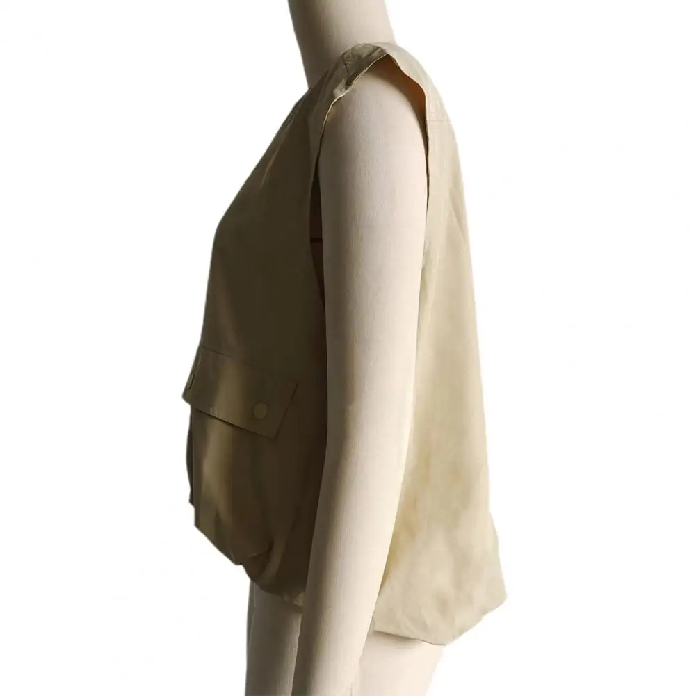Women Zipper Closure Vest Japanese Style Women's Summer Cargo Vest with Zipper Closure Round Neck Sleeveless Cardigan for Casual
Women Zipper Closure Vest Japanese Style Women's Summer Cargo Vest with Zipper Closure Round Neck Sleeveless Cardigan for Casual
