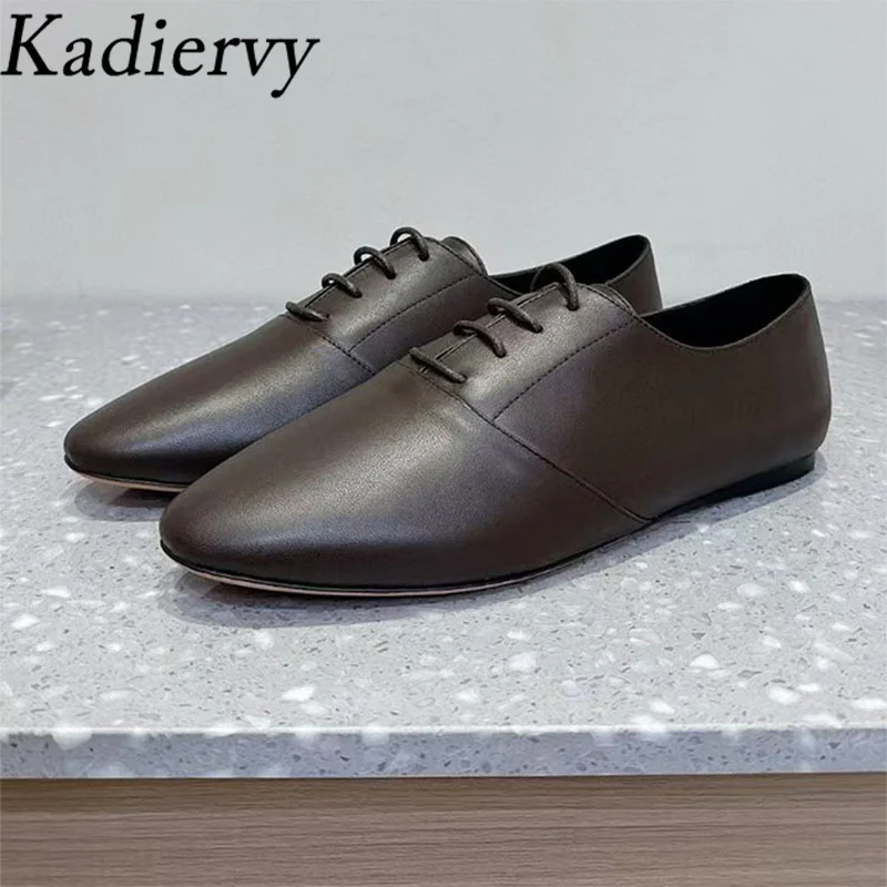 Туфли на плоской подошве из натуральной кожи, женские прогулочные туфли с круглым носком на шнуровке, женские повседневные легкие офисные туфли для путешествий, женские туфли
Туфли на плоской подошве из натуральной кожи, женские прогулочные туфли с круглым носком на шнуровке, женские повседневные легкие офисные туфли для путешествий, женские туфли