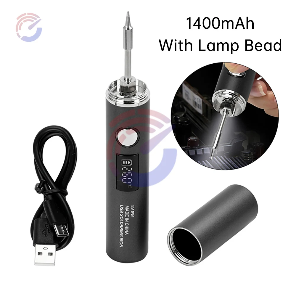 DC 3.7V 8-10W USB Electric Soldering Iron TYPE-C Charging with 5 Levels of Temperature Adjust MINI Soldering Iron DIY Tools
DC 3.7V 8-10W USB Electric Soldering Iron TYPE-C Charging with 5 Levels of Temperature Adjust MINI Soldering Iron DIY Tools
