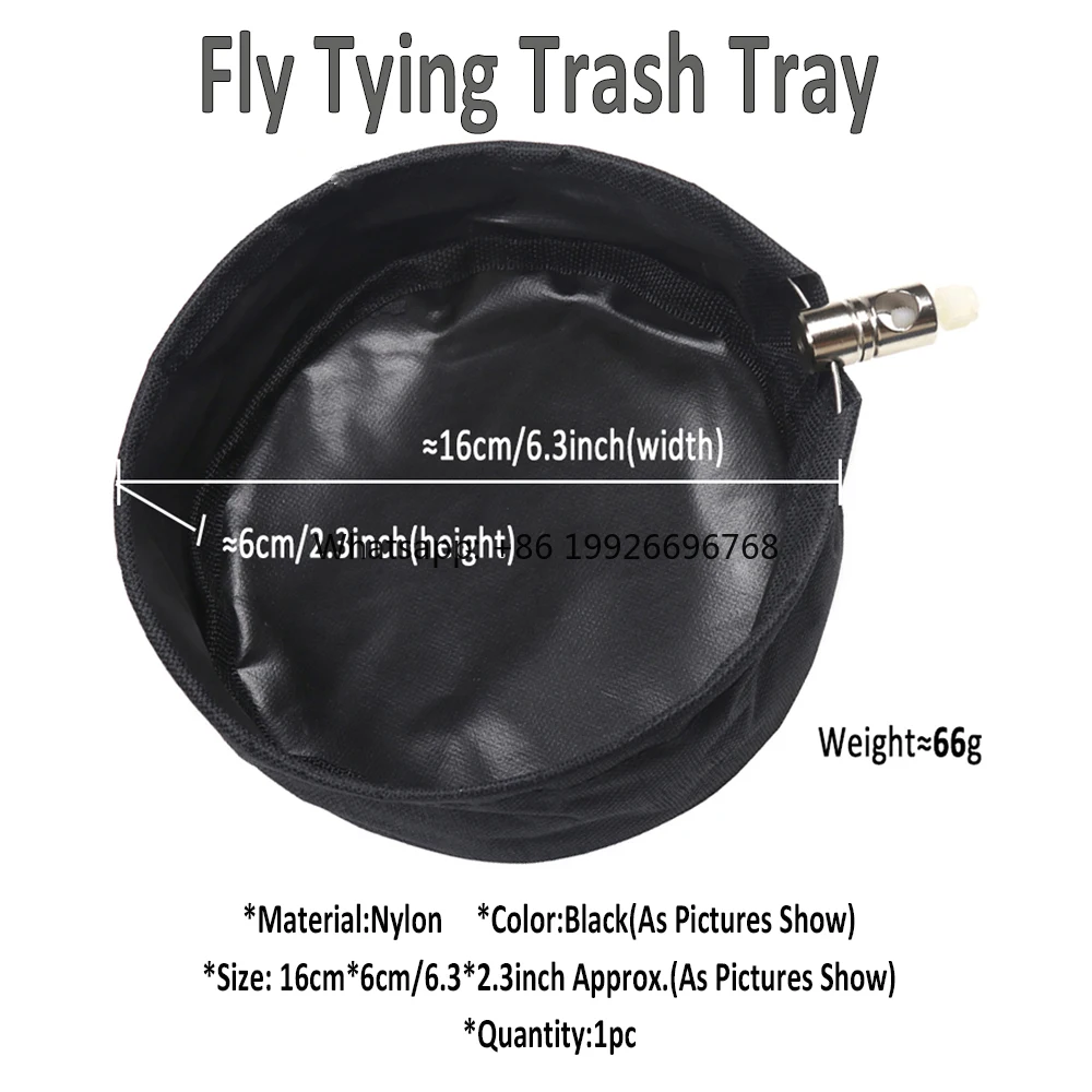 Nylon Fly Tying Trash Tray with Waste Basket Vise Holder and Storage Pouch for Fishing Tackle Accessory for Stream Position manu
Nylon Fly Tying Trash Tray with Waste Basket Vise Holder and Storage Pouch for Fishing Tackle Accessory for Stream Position manu