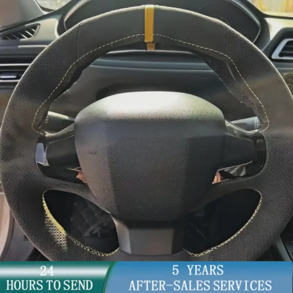 Customized Car Steering Wheel Braid Cover Hand Sewing Suede Leather For Peugeot 308 2014-2017 Automotive Interior Accessories
Customized Car Steering Wheel Braid Cover Hand Sewing Suede Leather For Peugeot 308 2014-2017 Automotive Interior Accessories