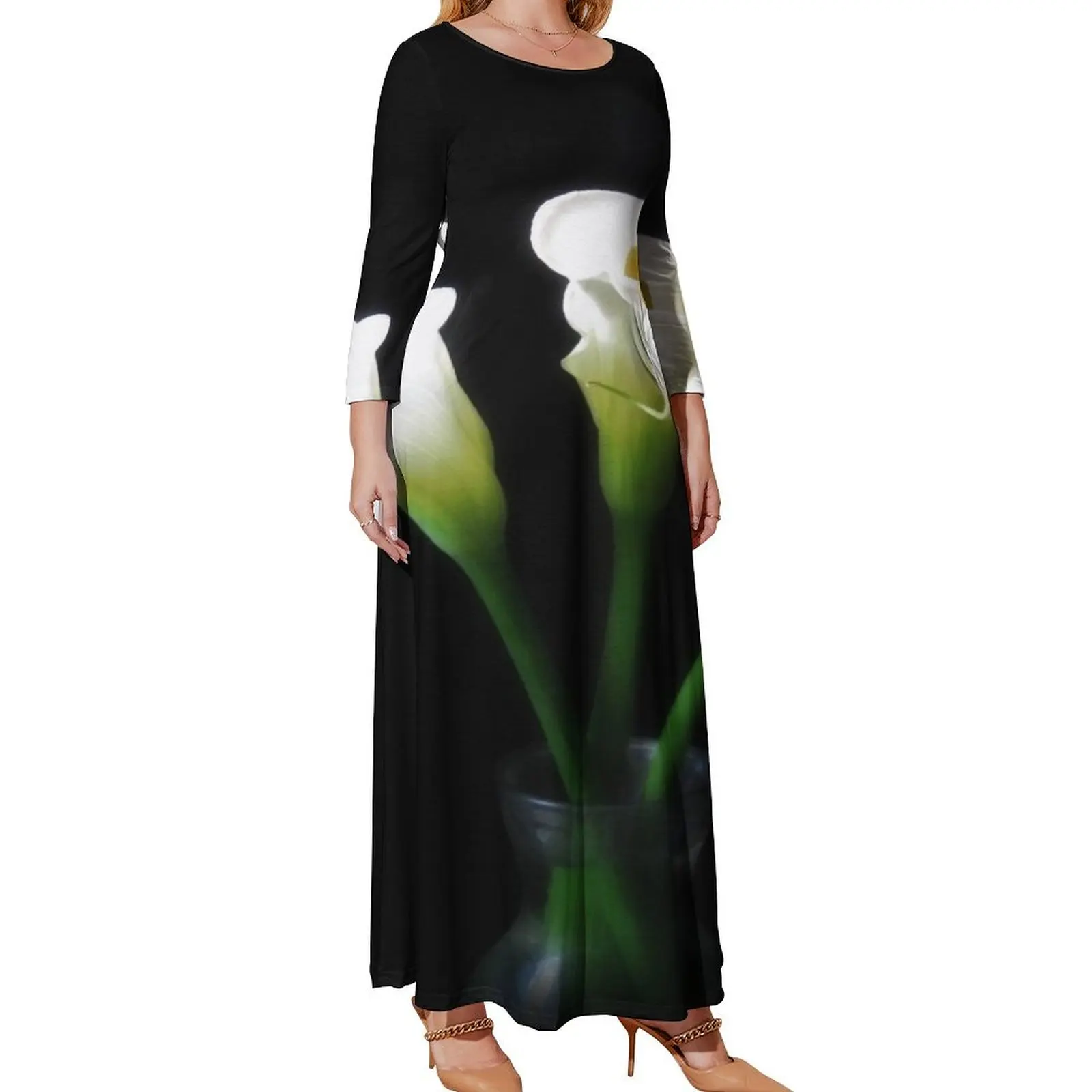 Elegant Calla Lily Flowers 10 Long Sleeved Dress fairy dress women's elegant loose dresses
Elegant Calla Lily Flowers 10 Long Sleeved Dress fairy dress women's elegant loose dresses