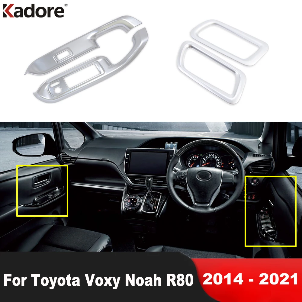 Car Inner Door Handle Bowl Cover For Toyota Noah Voxy R80 2014-2021 Matte Interior Window Lift Switch Panel Trim Accessories
Car Inner Door Handle Bowl Cover For Toyota Noah Voxy R80 2014-2021 Matte Interior Window Lift Switch Panel Trim Accessories