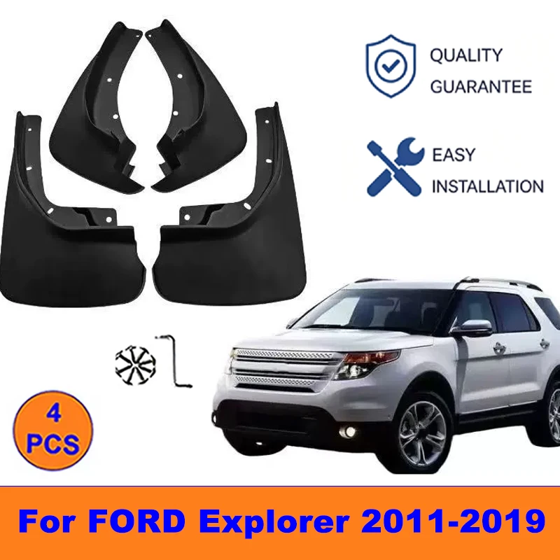 4Pcs Mud Flaps For FORD Explorer 2011-2019 - Splash Guards Front&Rear Wheel Fender Mudguards Car Exterior Protection Accessories
4Pcs Mud Flaps For FORD Explorer 2011-2019 - Splash Guards Front&Rear Wheel Fender Mudguards Car Exterior Protection Accessories
