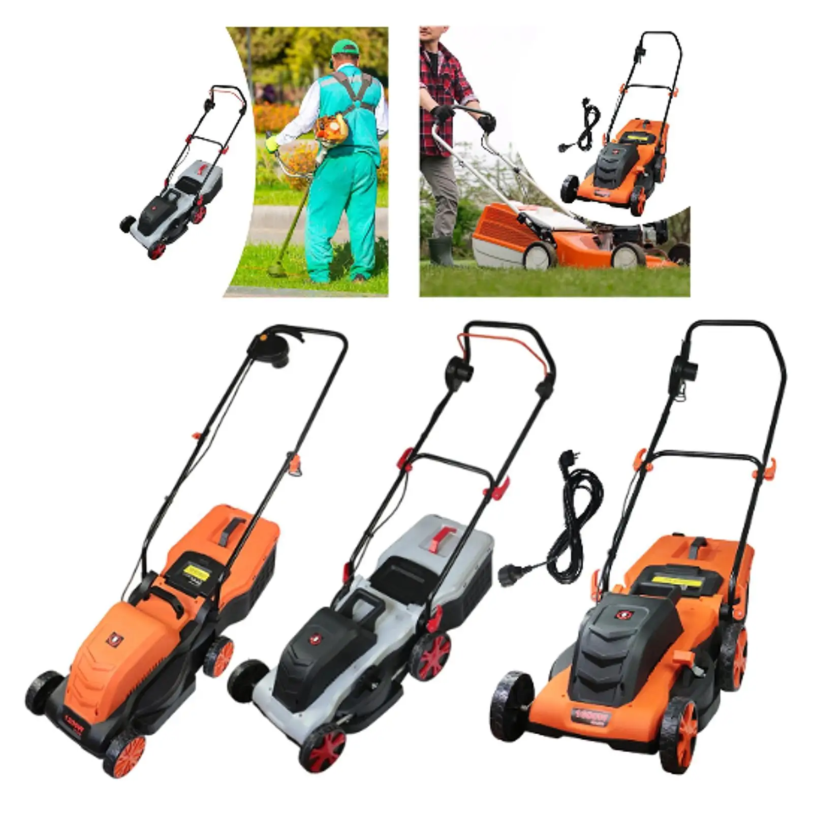 Electric Lawn Mower Corded Grass Cutter Machine Edger Attachment Versatile String Trimmer for Park Household Yard Backyard Lawn
Electric Lawn Mower Corded Grass Cutter Machine Edger Attachment Versatile String Trimmer for Park Household Yard Backyard Lawn