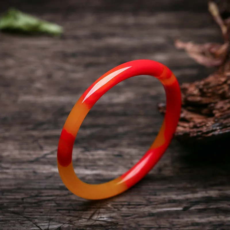 Natural Color Hand Carved Round Jade Bracelet Fashion Boutique Jewelry Men's and Women's Yellow Red Bracelet Gift Accessories
Natural Color Hand Carved Round Jade Bracelet Fashion Boutique Jewelry Men's and Women's Yellow Red Bracelet Gift Accessories