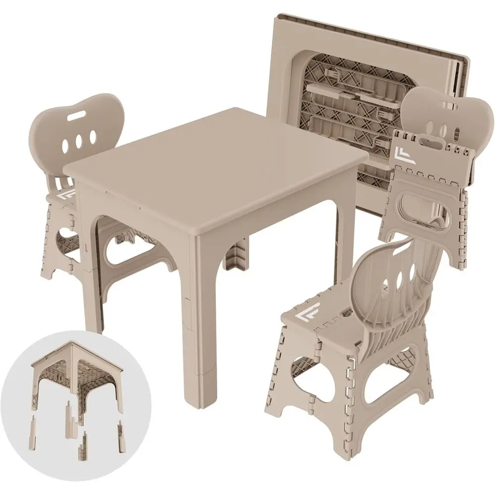 Portable Height-Adjustable Toddler Table and 2 Chairs Set for Indoor and Outdoor Activities, Perfect for Play, Study, and Picnic
Portable Height-Adjustable Toddler Table and 2 Chairs Set for Indoor and Outdoor Activities, Perfect for Play, Study, and Picnic