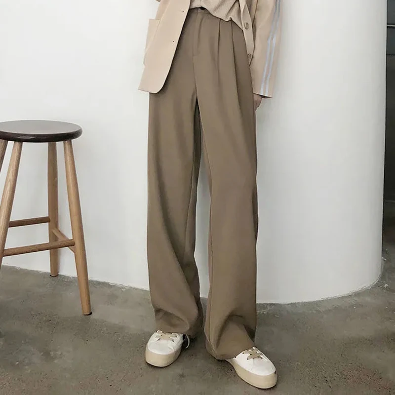 MEXZT Khaki Suit Pants Women Korean High Waist Straight Loose Wide Leg Pants Office Lady Elegant Baggy Casual All-Match Trousers
MEXZT Khaki Suit Pants Women Korean High Waist Straight Loose Wide Leg Pants Office Lady Elegant Baggy Casual All-Match Trousers