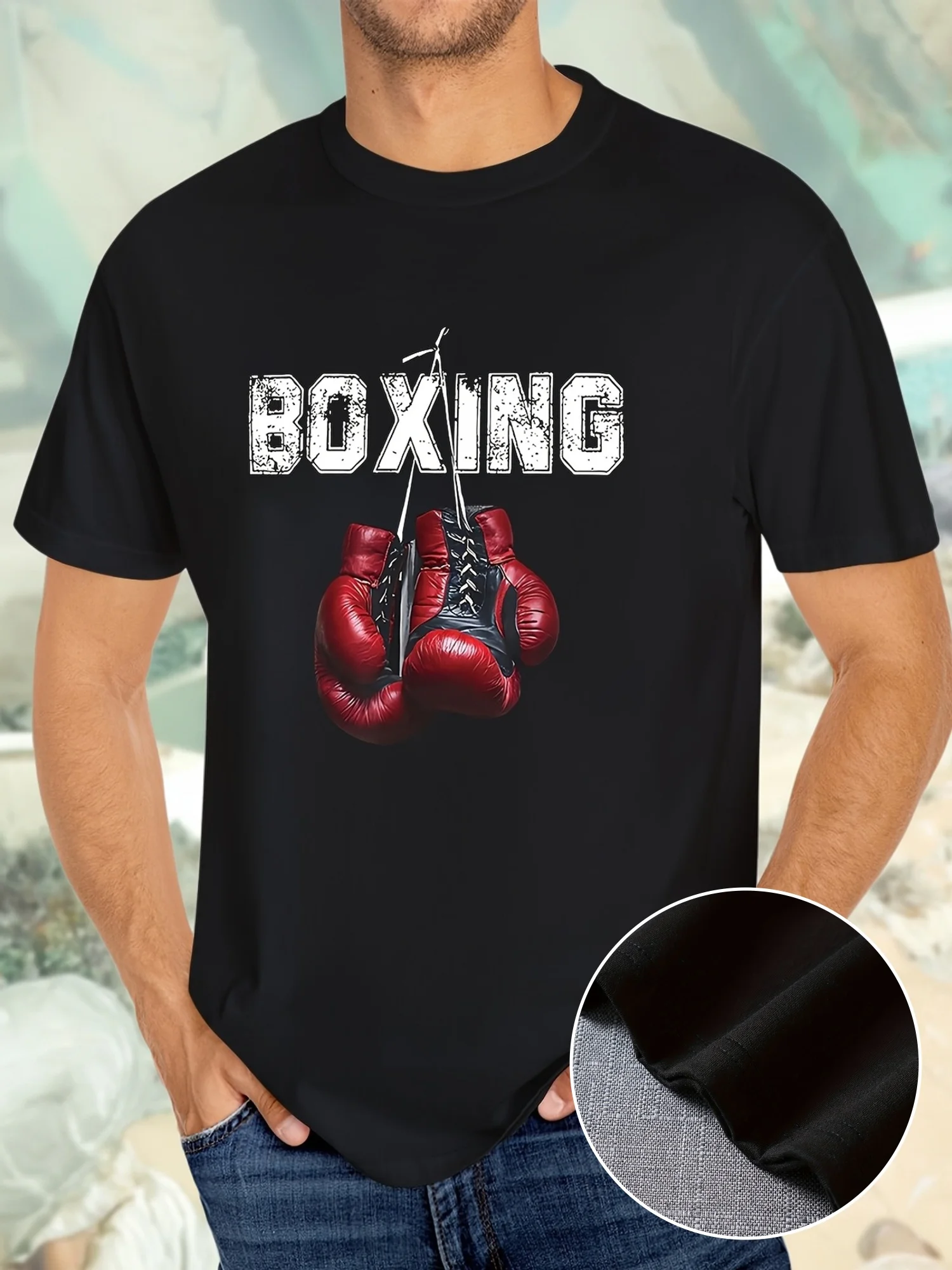 Men S Casual BOXING Print T-Shirt - Short Sleeve Crew Neck Breathable Polyester Fabric Regular Fit for Summer Sports Leisure
Men S Casual BOXING Print T-Shirt - Short Sleeve Crew Neck Breathable Polyester Fabric Regular Fit for Summer Sports Leisure