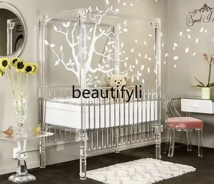 Acrylic, bed adjustable, toddler newborn bed with mosquito net bracket can lift baby bed
Acrylic, bed adjustable, toddler newborn bed with mosquito net bracket can lift baby bed