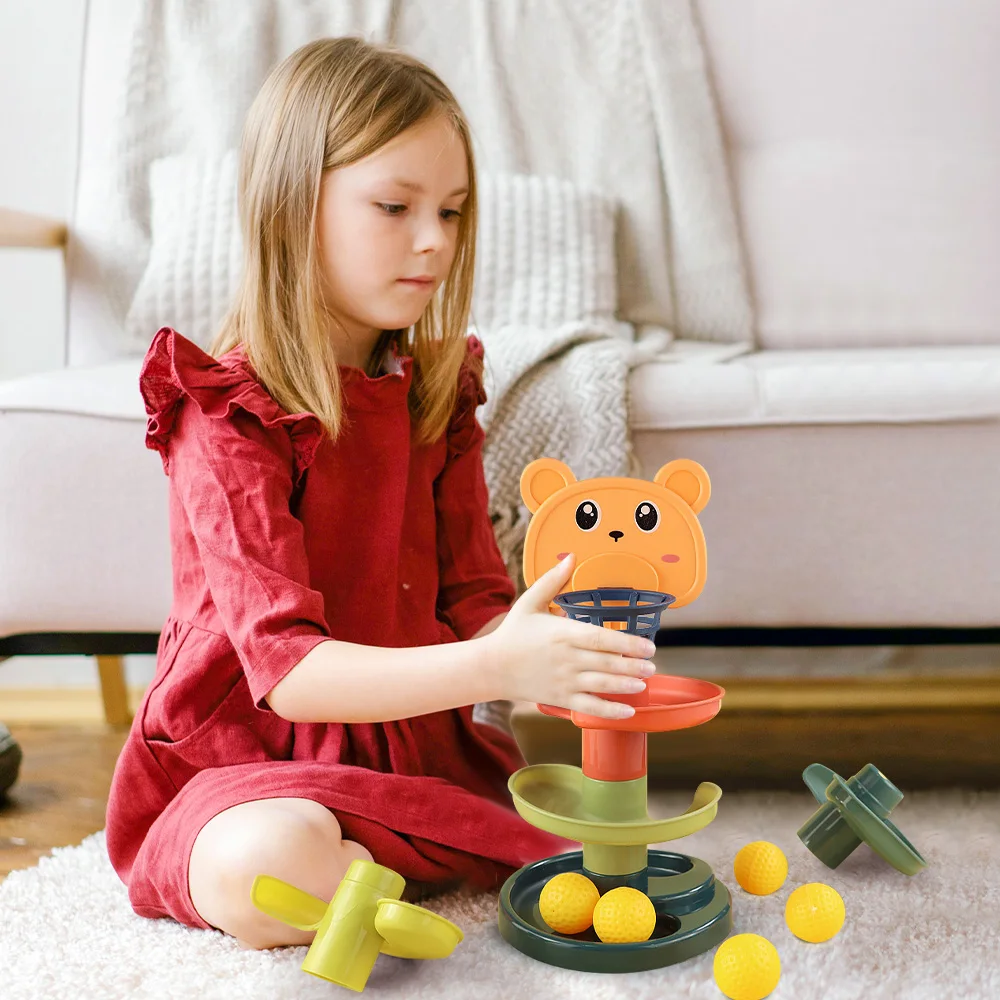 Baby Toys Rolling Ball Pile Tower Early Educational Toy For Babies Rotating Track Educational Baby Gift Stacking Toy For Kids
Baby Toys Rolling Ball Pile Tower Early Educational Toy For Babies Rotating Track Educational Baby Gift Stacking Toy For Kids
