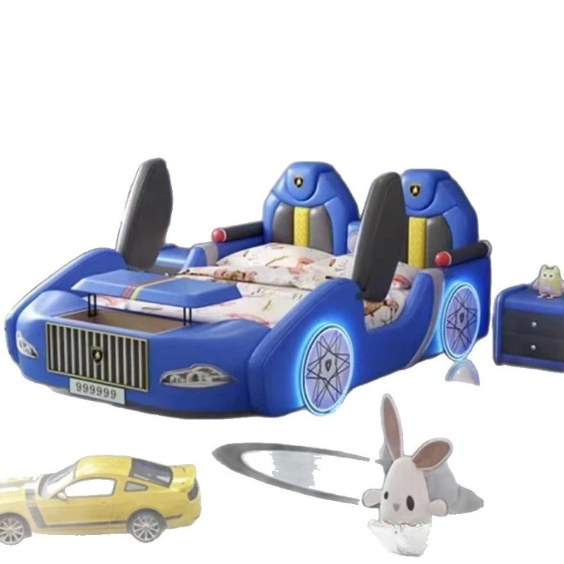 Solid wood with guardrails Modern teen multi-purpose cartoon double bed
Solid wood with guardrails Modern teen multi-purpose cartoon double bed