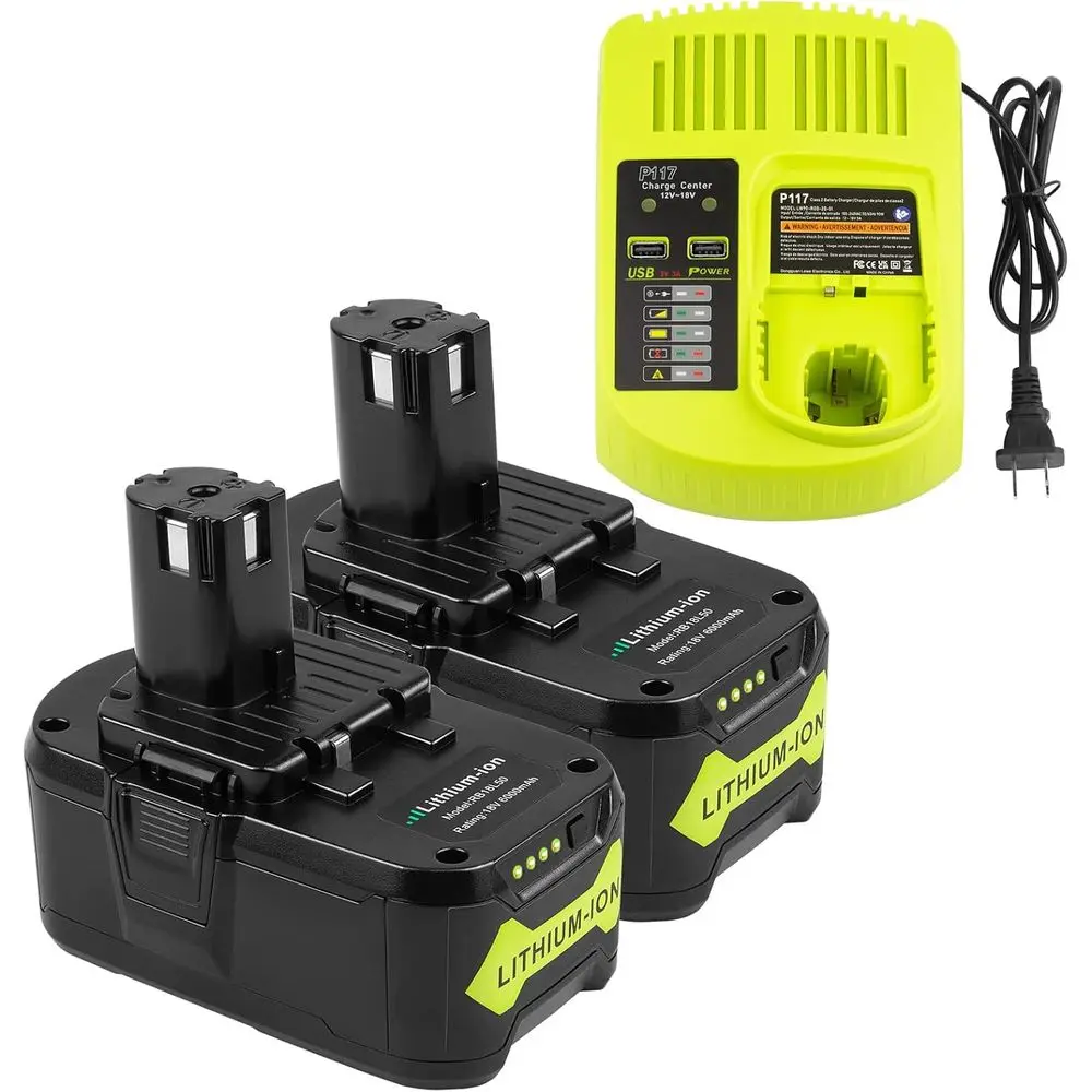 18V 6.0Ah Lithium Battery Replacement for 18V ONE+ Plus P108 P102 P103 P104 P105 P107 P109 P122 P117 Power Tools
18V 6.0Ah Lithium Battery Replacement for 18V ONE+ Plus P108 P102 P103 P104 P105 P107 P109 P122 P117 Power Tools