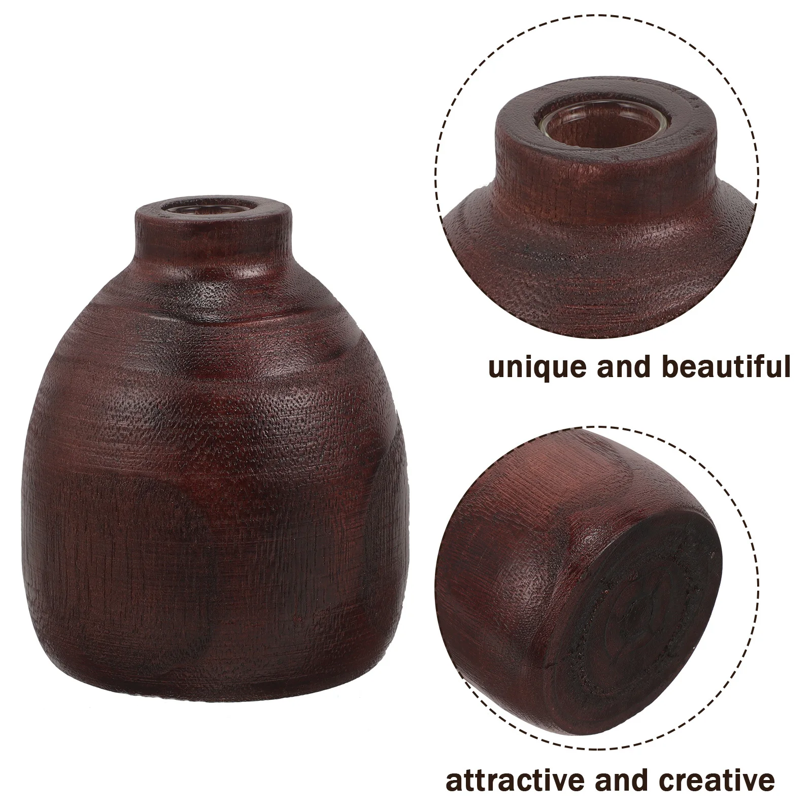 Solid Wood Japanese Vase Small Size Flower Arrangement Decoration Home Decor Hydroponic Plant Holder Rustic Modern Wood Vase
Solid Wood Japanese Vase Small Size Flower Arrangement Decoration Home Decor Hydroponic Plant Holder Rustic Modern Wood Vase