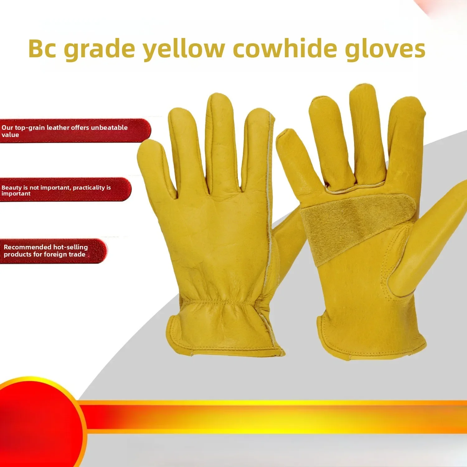 Yellow Bull Head Layer Leather Work Gloves Labor Gloves Driver Gloves
Yellow Bull Head Layer Leather Work Gloves Labor Gloves Driver Gloves