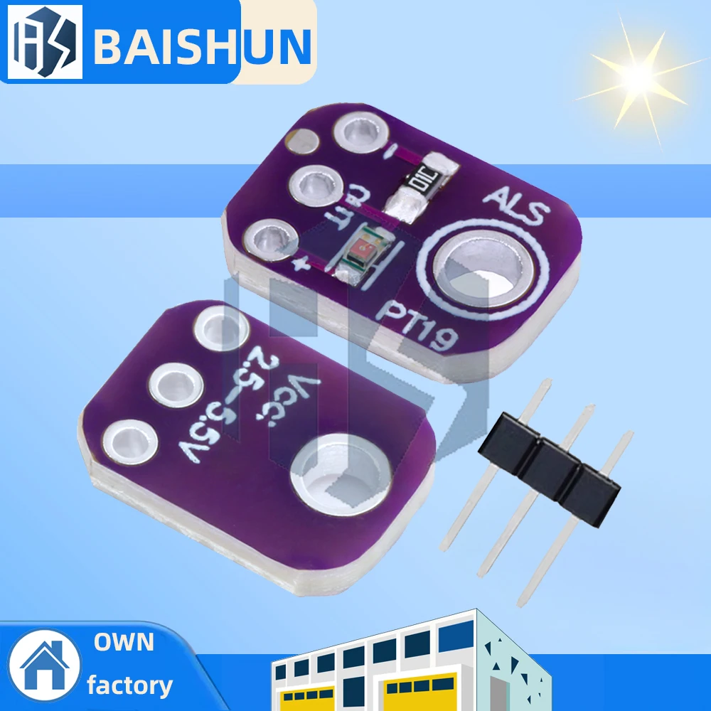 +2.5V-5.5V ALS-PT19 analog light sensor covers UVB and UVA spectrum UV LED sensor for arduino
+2.5V-5.5V ALS-PT19 analog light sensor covers UVB and UVA spectrum UV LED sensor for arduino