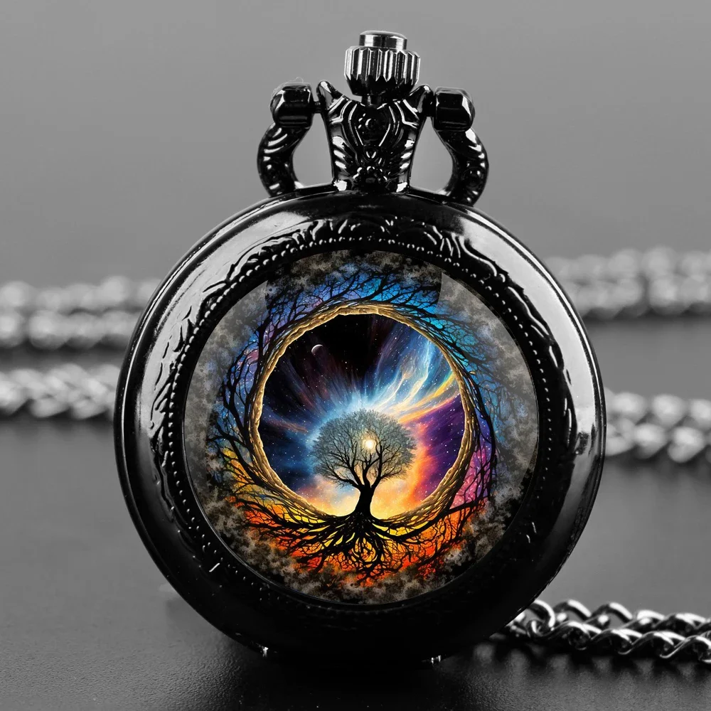 Magic Tree of Life Glass Dome Quartz Pocket Watch With Durable Chain Arabic Numeral Dial Extraordinary Gifts for Men Kids
Magic Tree of Life Glass Dome Quartz Pocket Watch With Durable Chain Arabic Numeral Dial Extraordinary Gifts for Men Kids