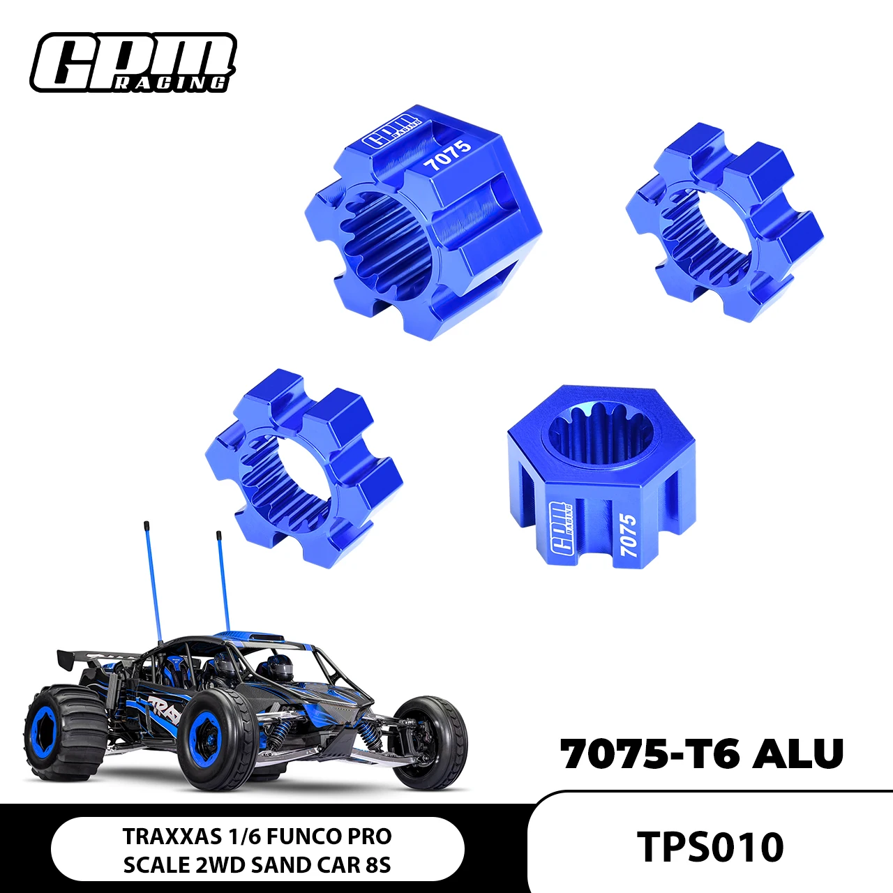 GPM 7075 Сплав 24 мм Шестигранные ступицы колес TRAXXAS 1/6 Funco Pro 2WD Sand 8S 10954 7756
GPM 7075 Сплав 24 мм Шестигранные ступицы колес TRAXXAS 1/6 Funco Pro 2WD Sand 8S 10954 7756